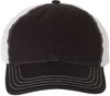 Am image of a Custom Richardson Garment Washed Trucker Cap in Black/White!