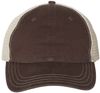 Am image of a Custom Richardson Garment Washed Trucker Cap in Brown/Khaki!