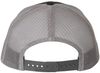 Am image of a Custom Richardson Snapback Trucker Cap in Black/Charcoal!