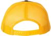Am image of a Custom Richardson Snapback Trucker Cap in Black/Gold!