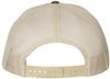 Am image of a Custom Richardson Snapback Trucker Cap in Brown/Khaki!