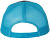 An image of a Custom Richardson Snapback Trucker Cap in Charcoal/Neon Blue!