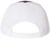 Am image of a Custom Richardson Snapback Trucker Cap in Purple/White!