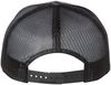 Am image of a Custom Richardson Seven Panel Trucker Cap in Charcoal/Black!