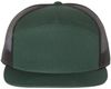 Am image of a Custom Richardson Seven Panel Trucker Cap in Dark Green/Black!