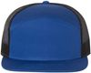 Am image of a Custom Richardson Seven Panel Trucker Cap in Royal/Black!