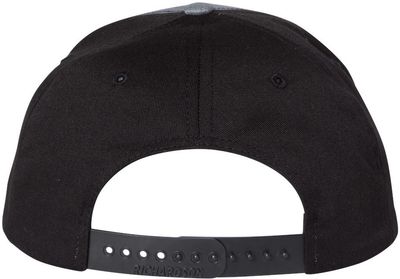 Am image of a Custom Richardson Twill Back Trucker Cap in Heather Grey/ Black!