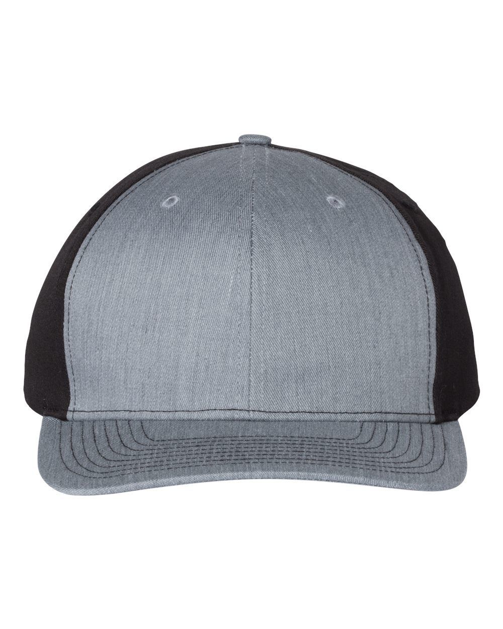 Richardson Twill Back Trucker Cap in Heather Grey/ Black