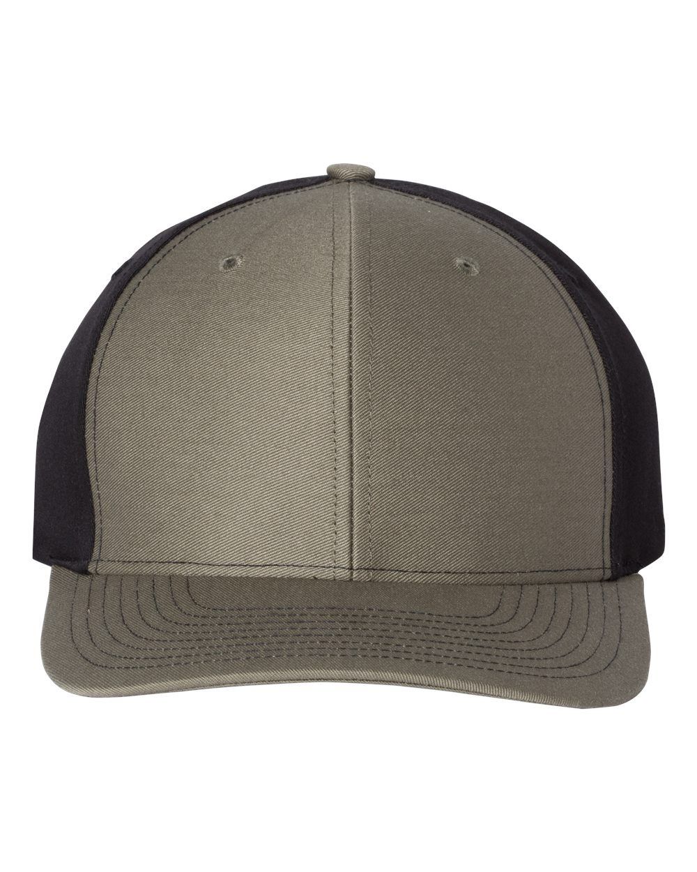 Richardson Twill Back Trucker Cap in Loden/ Black