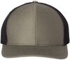 An image of a Custom Richardson Twill Back Trucker Cap in Loden/ Black!