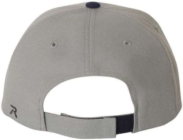 Am image of a Custom Richardson Surge Adjustable Cap in Grey/Navy!
