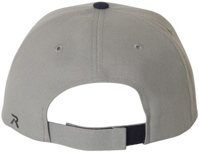 Am image of a Custom Richardson Surge Adjustable Cap in Grey/Navy!