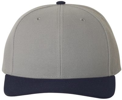 Am image of a Custom Richardson Surge Adjustable Cap in Grey/Navy!
