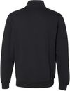 Am image of a Custom Russell Athletic Dri Power Fleece Quarter Zip Pullover in Black!