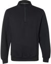 Am image of a Custom Russell Athletic Dri Power Fleece Quarter Zip Pullover in Black!