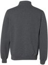 Am image of a Custom Russell Athletic Dri Power Fleece Quarter Zip Pullover in Black Heather!