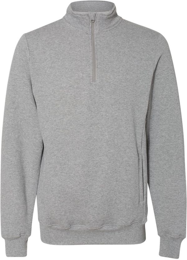 An image of a Custom Russell Athletic Dri Power Fleece Quarter Zip Pullover in Oxford!