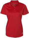 An image of a Custom Russell Athletic Women's Essential Sport Shirt in True Red!
