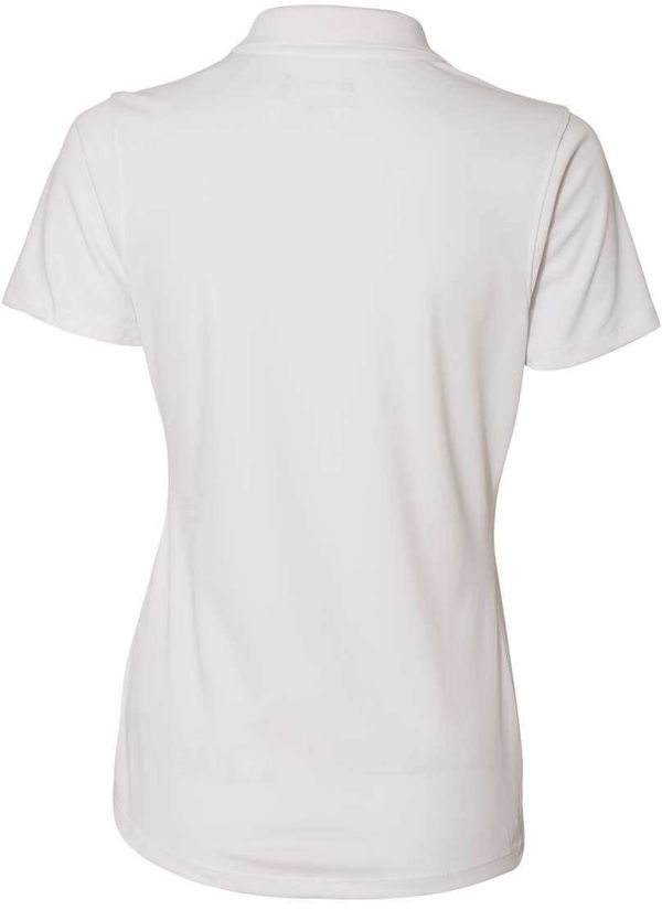 Am image of a Custom Russell Athletic Women's Essential Sport Shirt in White!