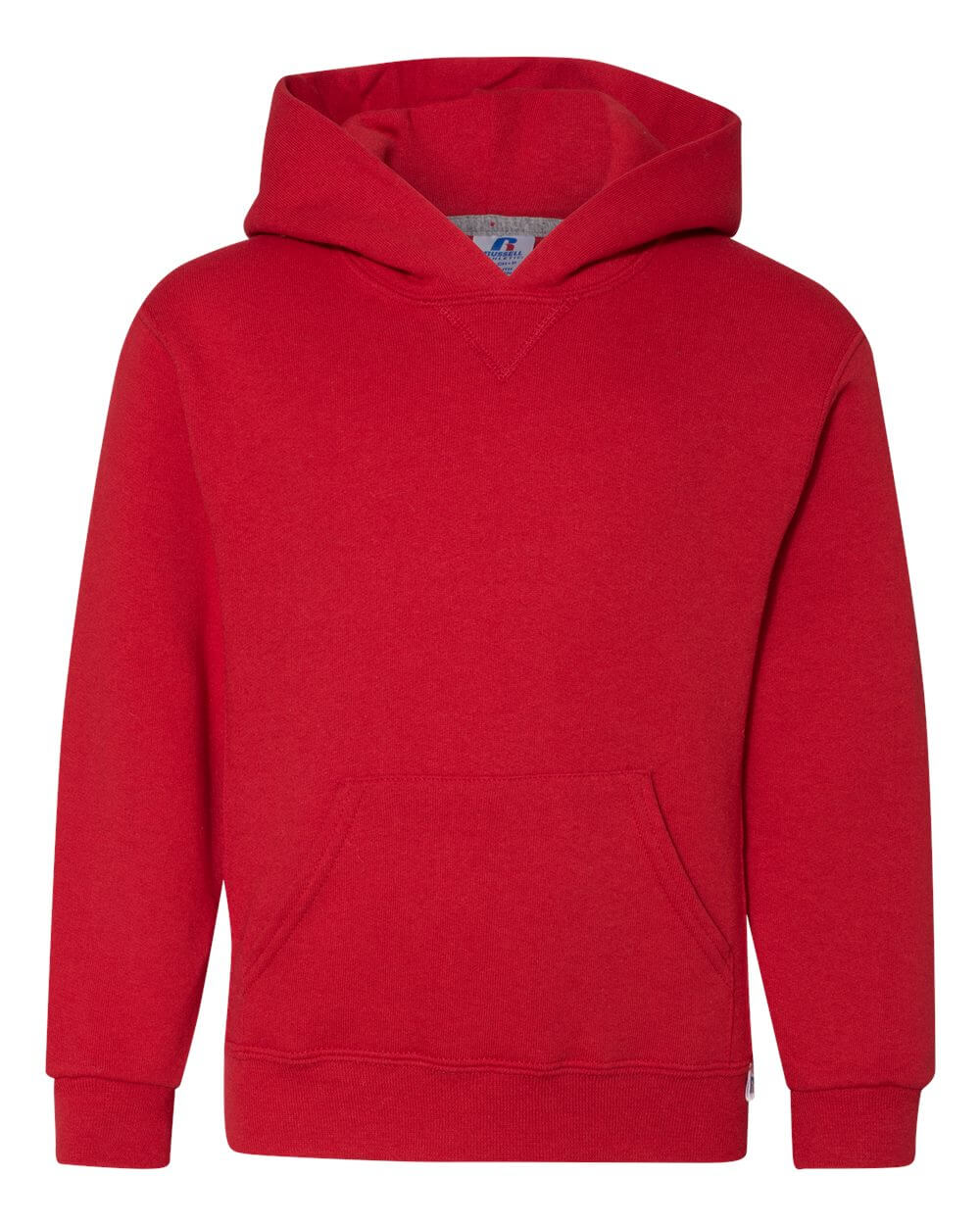 Youth Dri Power Hooded Pullover Sweatshirt in True Red