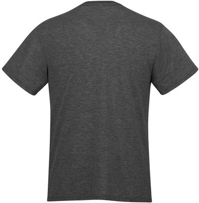 Am image of a Custom CSW Parkour Crewneck Ring Spun Combed Cotton Tee in Charcoal Heather!