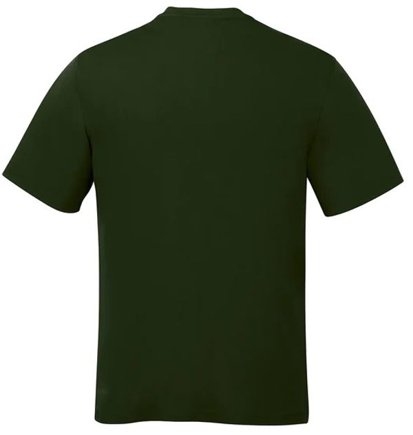 Am image of a Custom CSW Parkour Crewneck Ring Spun Combed Cotton Tee in Forest Green!