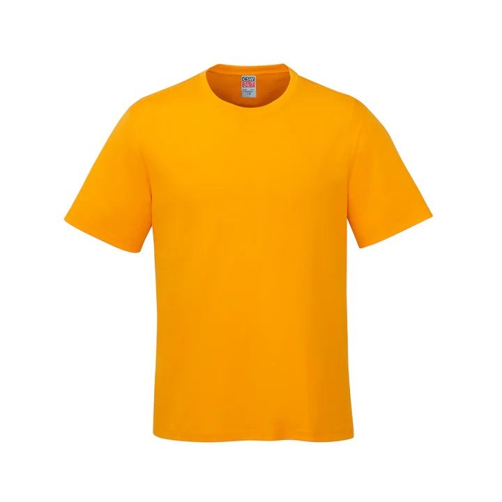 CSW Parkour Crewneck Ring Spun Combed Cotton Tee in Gold