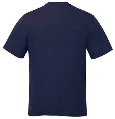 Am image of a Custom CSW Parkour Crewneck Ring Spun Combed Cotton Tee in Navy!