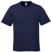Am image of a Custom CSW Parkour Crewneck Ring Spun Combed Cotton Tee in Navy!
