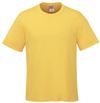 Am image of a Custom CSW Parkour Crewneck Ring Spun Combed Cotton Tee in Yellow!