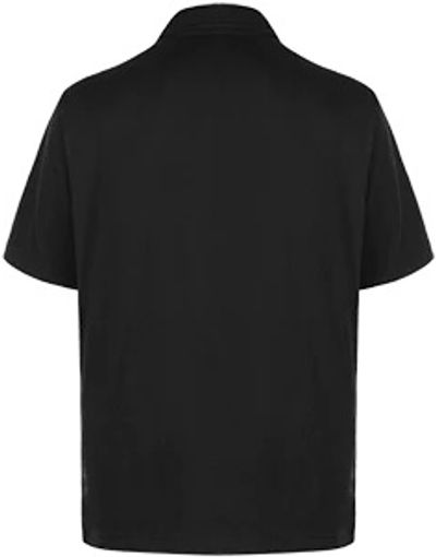 Am image of a Custom Muskoka Trail Garment Co Fairway Mens Poly Cotton Polo Shirt in Black!