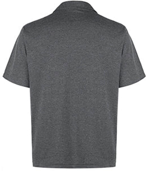 Am image of a Custom Muskoka Trail Garment Co Fairway Mens Poly Cotton Polo Shirt in Melange Charcoal!