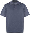Am image of a Custom Muskoka Trail Garment Co Fairway Mens Poly Cotton Polo Shirt in Melange Navy!