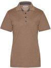 Am image of a Custom Muskoka Trail Garment Co Fairway Ladies Poly Cotton Polo Shirt in Melange Taupe!
