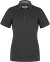 Am image of a Custom Muskoka Trail Garment Co Fairway Ladies Poly Cotton Polo Shirt in Black!