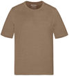 Am image of a Custom Muskoka Trail Garment Co Liberty Mens Cotton Poly Crew Neck Tee in Melange Taupe!
