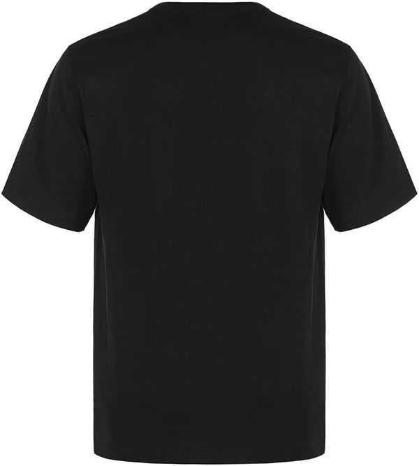 Am image of a Custom Muskoka Trail Garment Co Liberty Mens Cotton Poly Crew Neck Tee in Black!