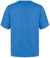 Am image of a Custom Muskoka Trail Garment Co Liberty Mens Cotton Poly Crew Neck Tee in Melange Cobalt!