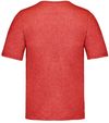 Am image of a Custom Muskoka Trail Garment Co Liberty Mens Cotton Poly Crew Neck Tee in Melange Crimson!