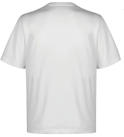 Am image of a Custom Muskoka Trail Garment Co Liberty Mens Cotton Poly Crew Neck Tee in White!