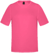 Am image of a Custom CX2 Coast Adult Performance Crewneck T Shirt in Intense Pink!