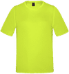 Am image of a Custom CX2 Coast Adult Performance Crewneck T Shirt in Intense Yellow!