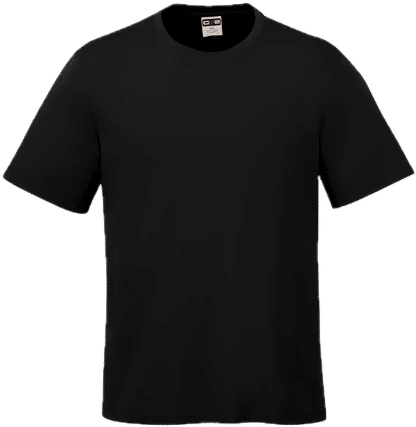 Am image of a Custom CX2 Coast Adult Performance Crewneck T Shirt in Black!