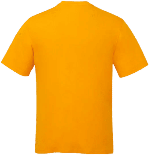 Am image of a Custom CX2 Coast Adult Performance Crewneck T Shirt in Gold!