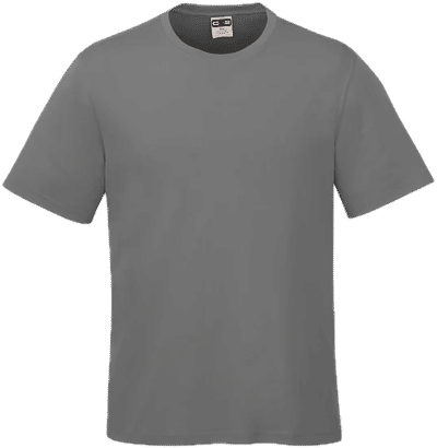 Am image of a Custom CX2 Coast Adult Performance Crewneck T Shirt in Grey!