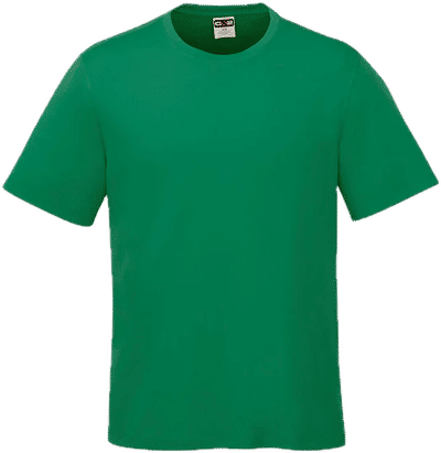 Am image of a Custom CX2 Coast Adult Performance Crewneck T Shirt in Kelly Green!