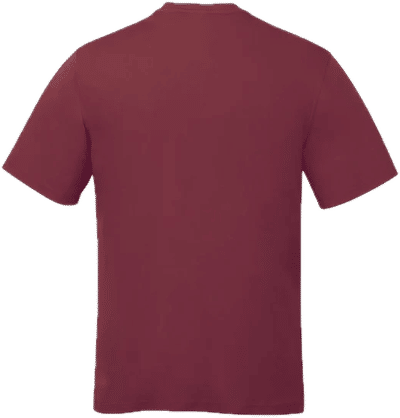 Am image of a Custom CX2 Coast Adult Performance Crewneck T Shirt in Maroon!