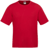 Am image of a Custom CX2 Coast Adult Performance Crewneck T Shirt in Red!