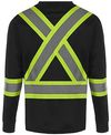 Am image of a Custom CX2 Lookout Hi Vis Safety Long Sleeve Shirt in Navy!