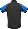 Am image of a Custom Biz Collection Mens Nitro Shirt in Black/Royal/White!